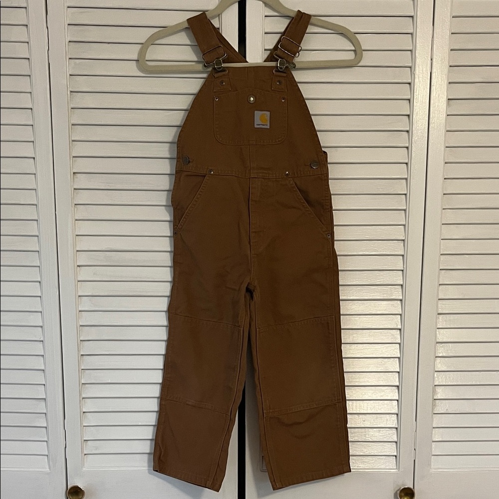 Boys Carhartt Classic Tan Overalls